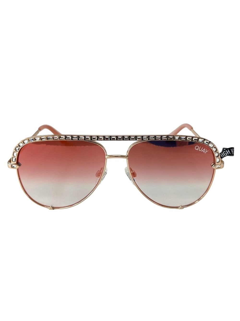 QUAY High Key Bling Mini - Rose Gold Frame / Copper Fade Lens - NWT